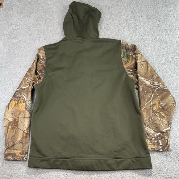 Under Armour Men's X-Large Full Zip Hoodie Sweatshirt Realtree Camo Hunting - Picture 11 of 13